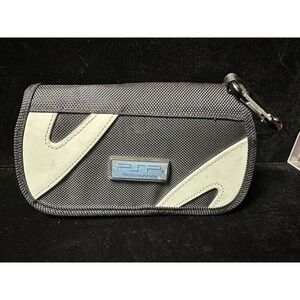 Sony PSP PlayStation Portable Travel Case BDA Nylon Pouch with Carabiner Gray